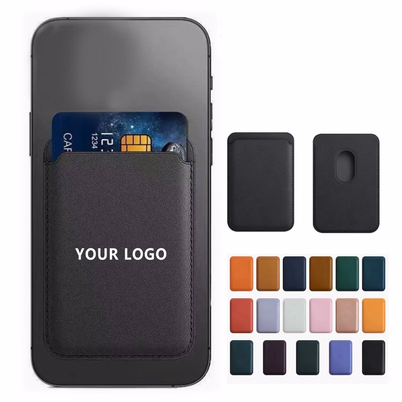 Magnetic Leather Card Holder