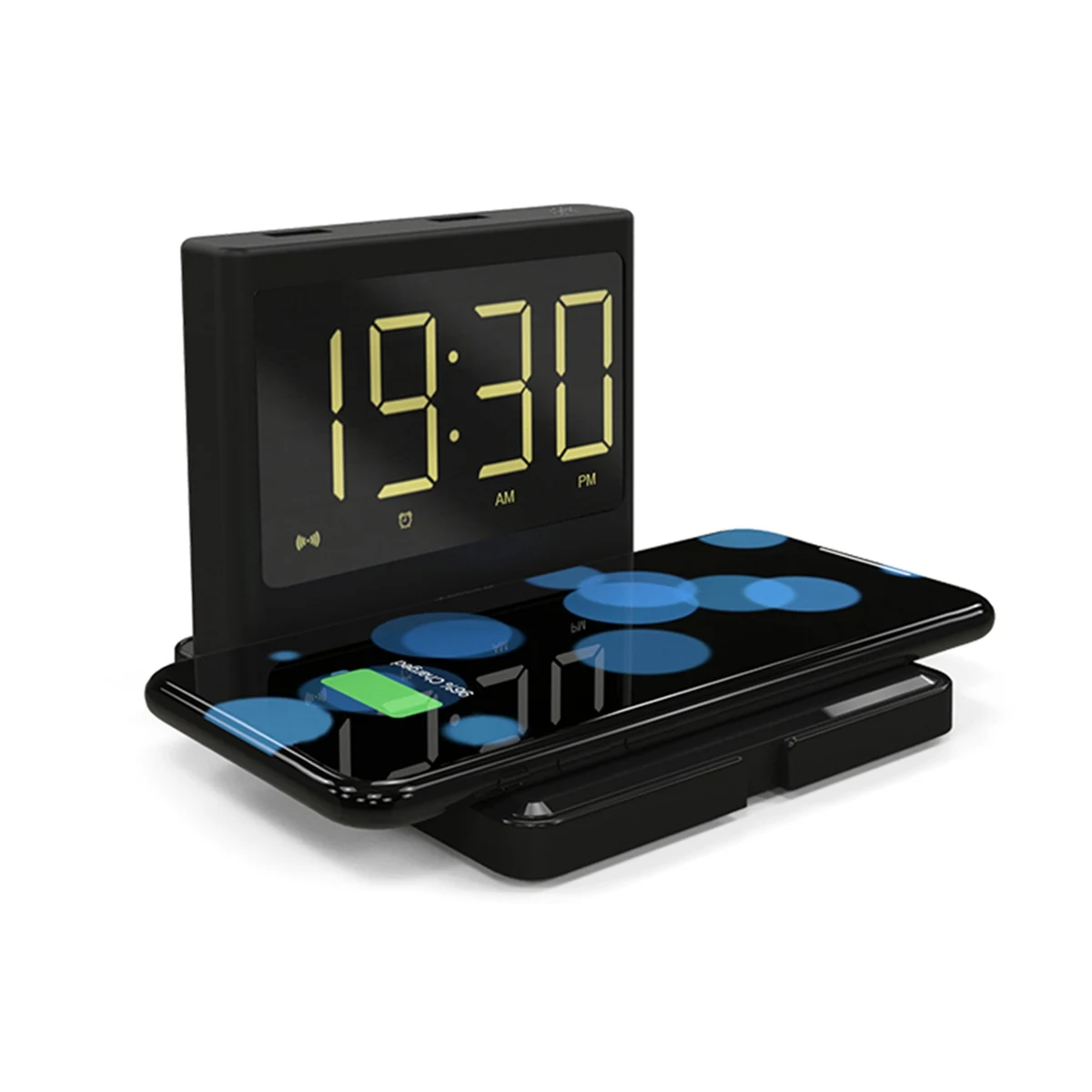 15W Wireless Charger With Clock 1