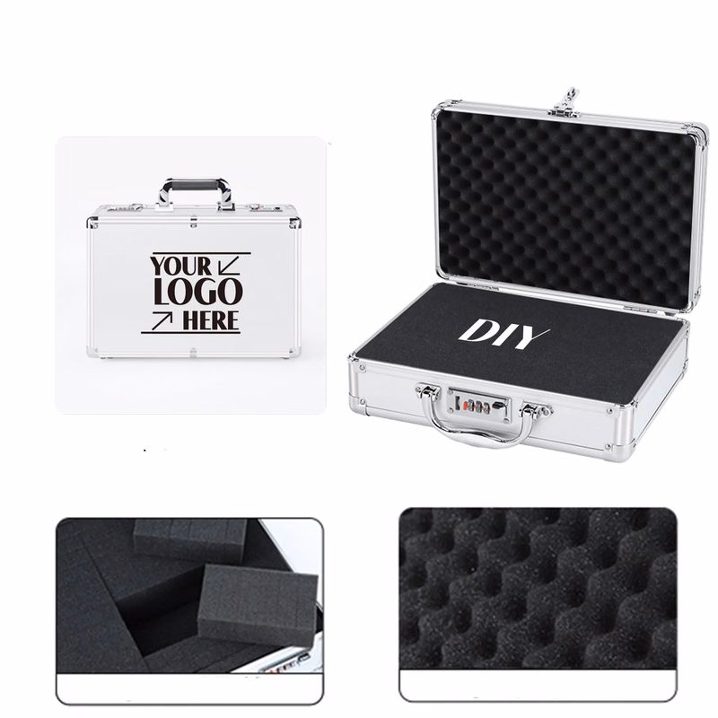 Small Silver White Aluminum Alloy Frame Combination Toolbox