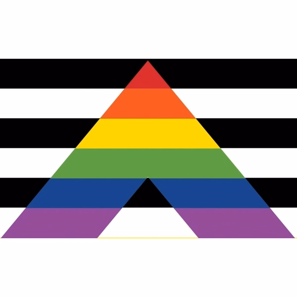Straight Ally Antenna Flag