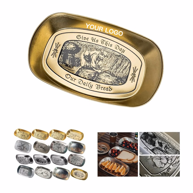 Iron Snack Tray with Rounded Edges