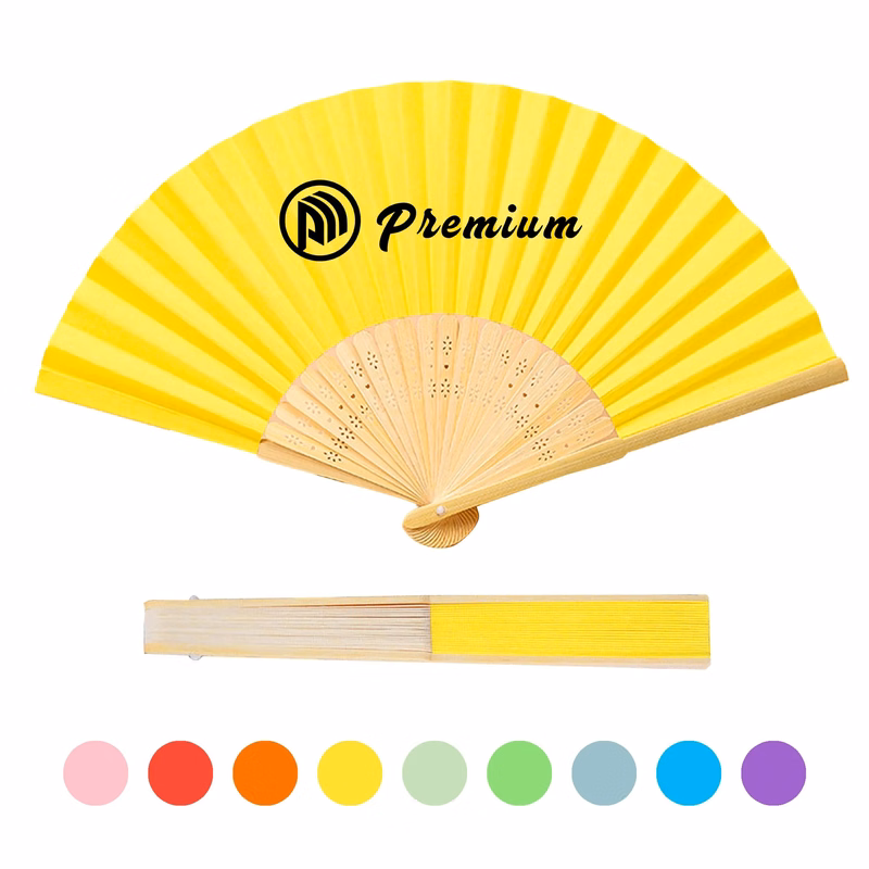 Elegant Vintage Retro Style Bamboo Fan