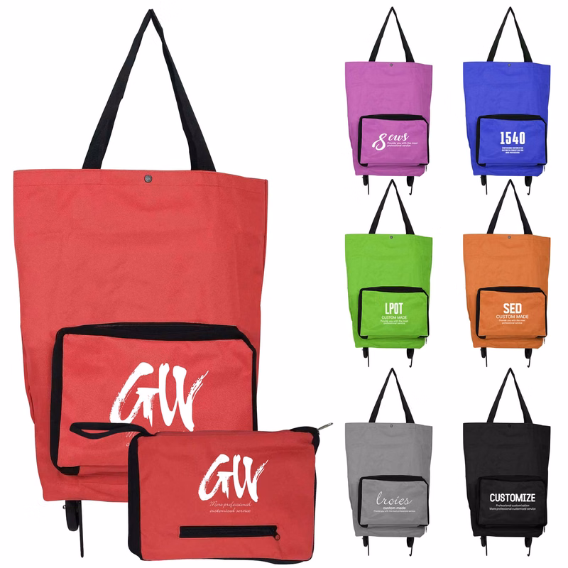 Collapsible Two-stage zipper Trolley Bags