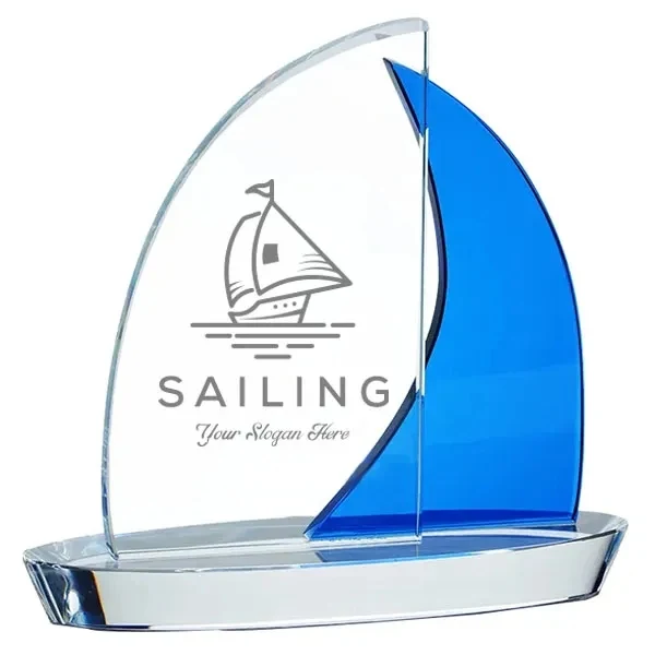 Blue Crystal Sailboat Award 1