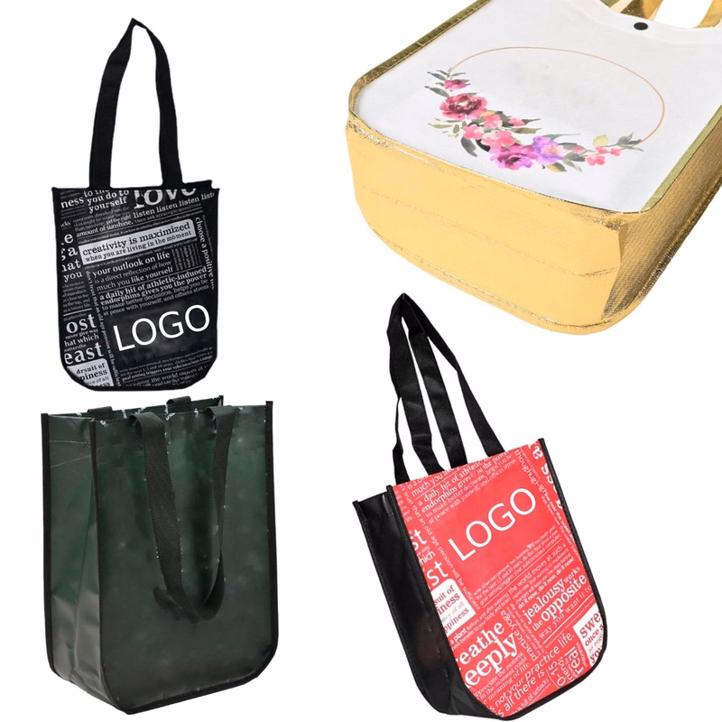 Rounded Corner Waterproof Laminated Non-Woven Tote Bag