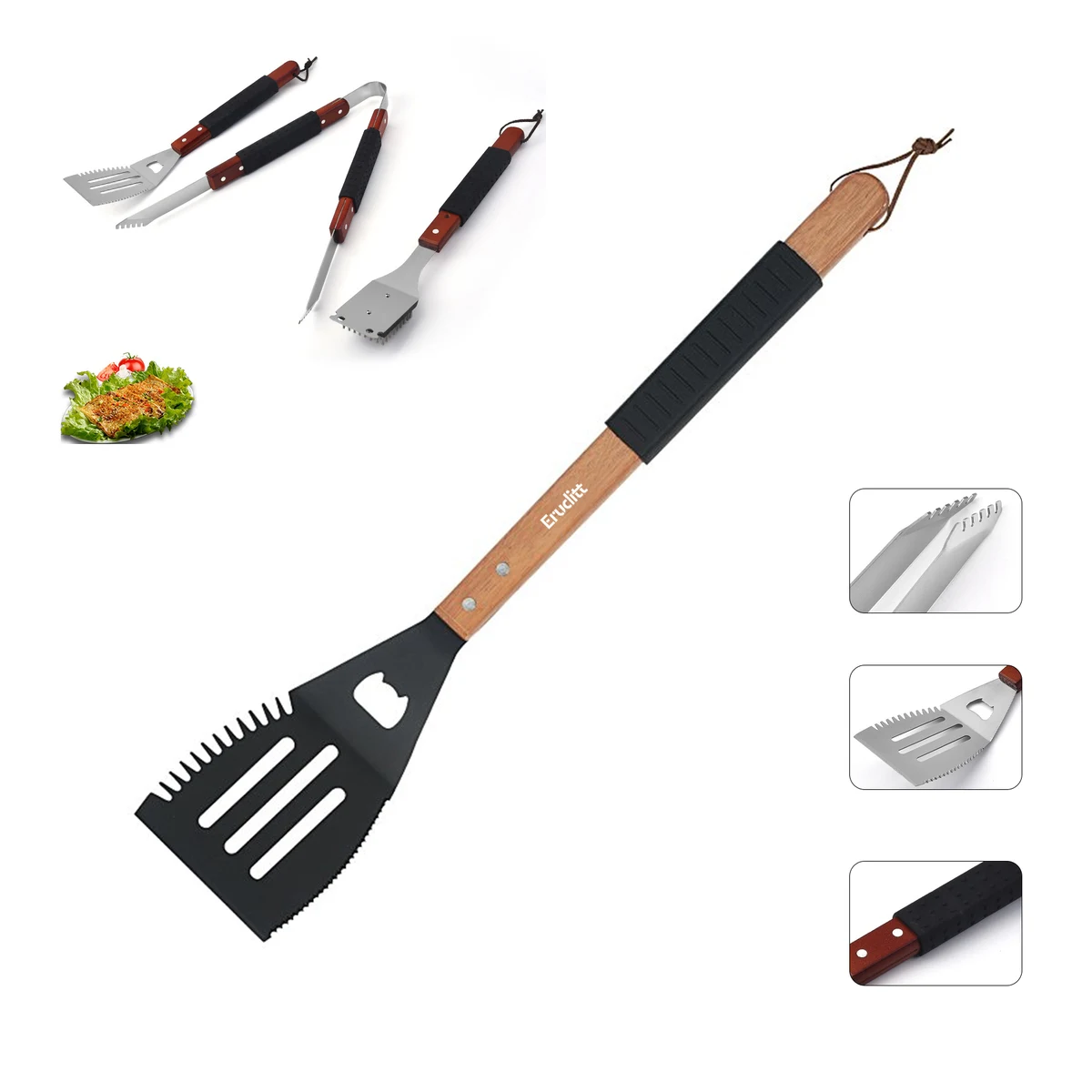 Wood Multifunction BBQ Tool 1