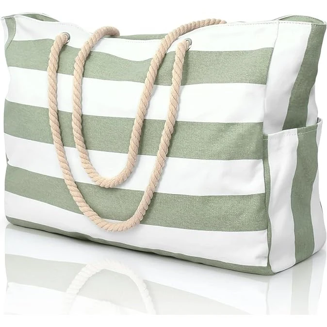 Beach Bags for Travel Large Waterproof Beach Tote Bag Zipper Beach Bags Waterproof Sandproof Swim 1