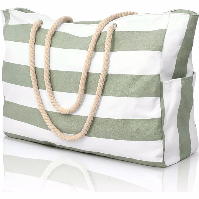 Beach Bags for Travel Large Waterproof Beach Tote Bag Zipper Beach Bags Waterproof Sandproof Swim