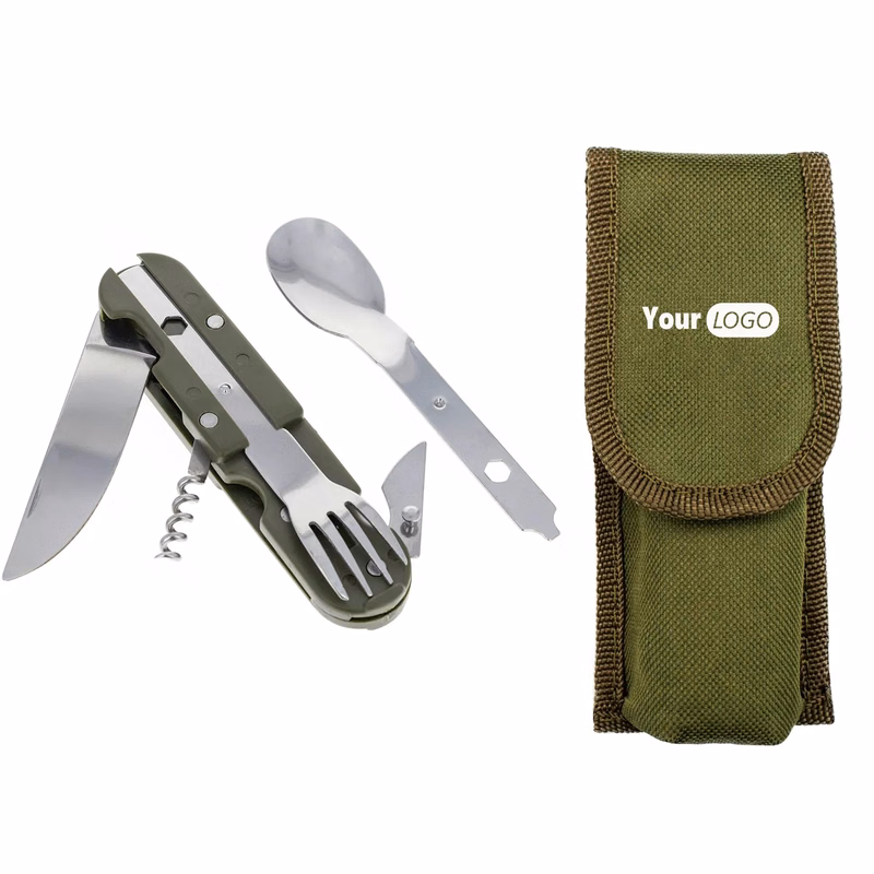 Stainless Steel Pocket Knife Fork Spoon Diner