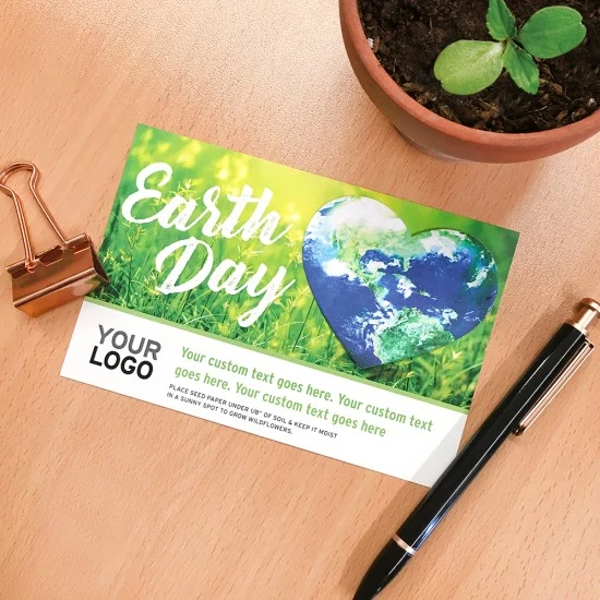 Plantable Heart Globe Medium Eco Panel Cards 1