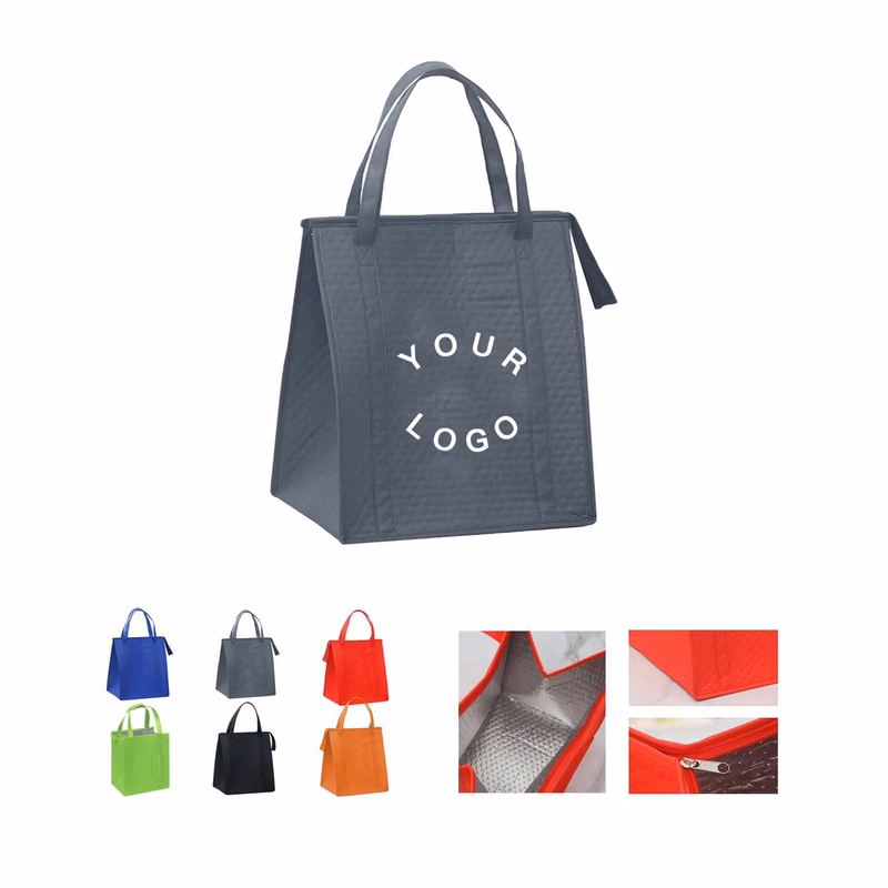 Polypropylene Grocery Tote with Insulated Lining and Zipper