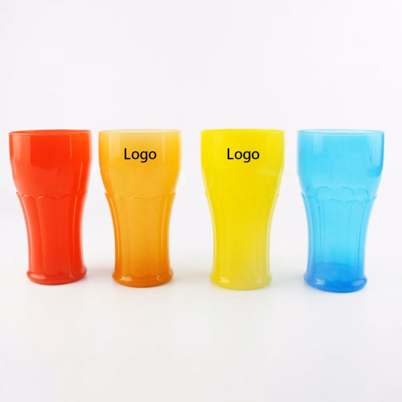 Clear Plastic Stadium Cup With Logo