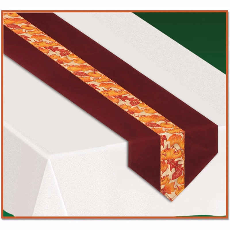 Fabric Table Runners - Autumn Leaves 12" x 6'