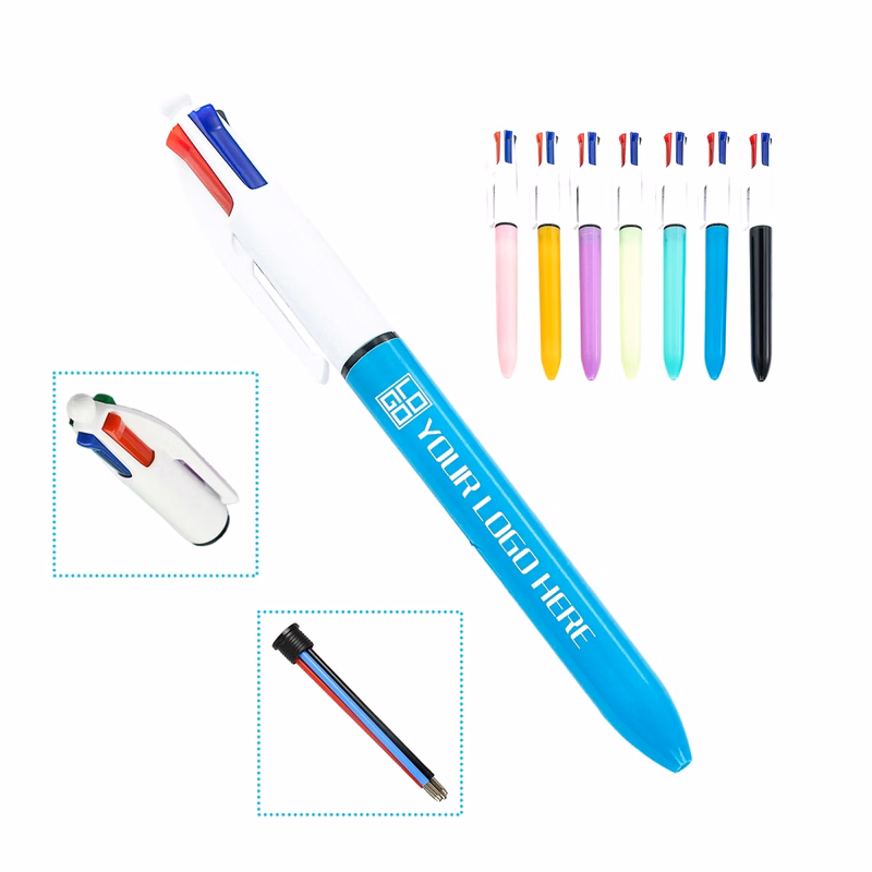 Four Colors Pen and 1 Pencil