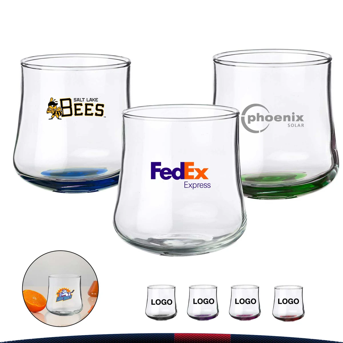 11 oz. Stemless Beer Glasses 1