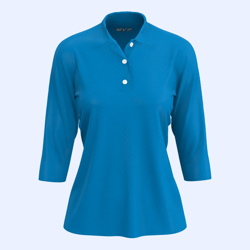 Women's 3/4 sleeve polo shirt