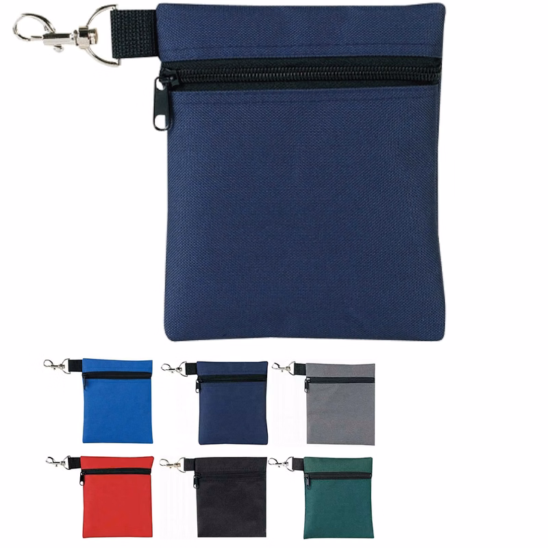 Golf Tee Pouch Zipper Golf Tee/Ball Pouch Bag