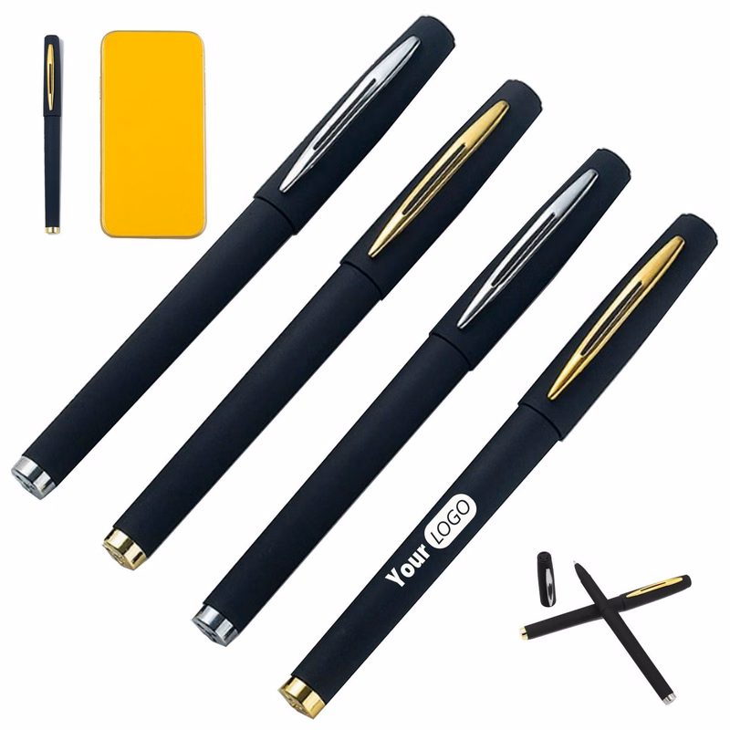 Portable Business-Style Black Signature Pen