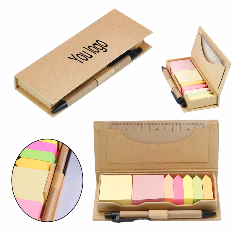 Multi Function Kraft Paper Desk Note Set