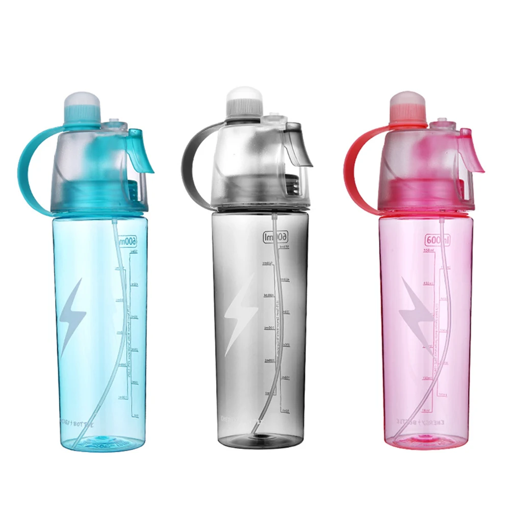 Portable Clear Spray Water Bottle 20Oz 1