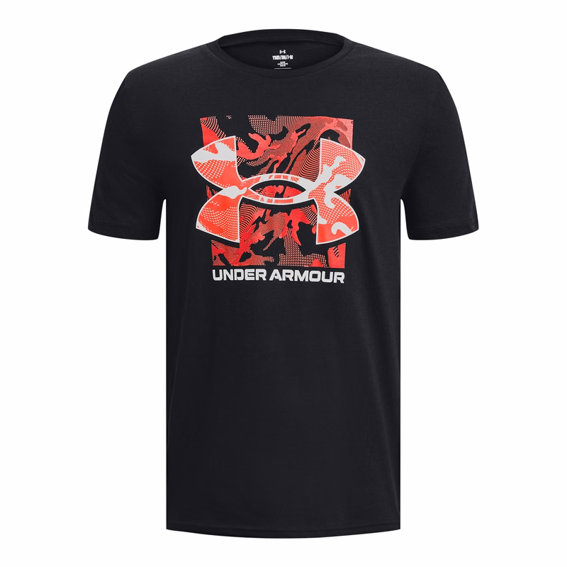 UA Box Logo Camo Boys' Short Sleeve T-Shirt