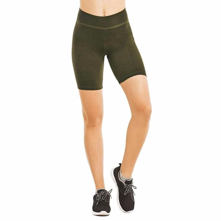 Women's 15" Out Seam Cotton Shorts - Large Olive