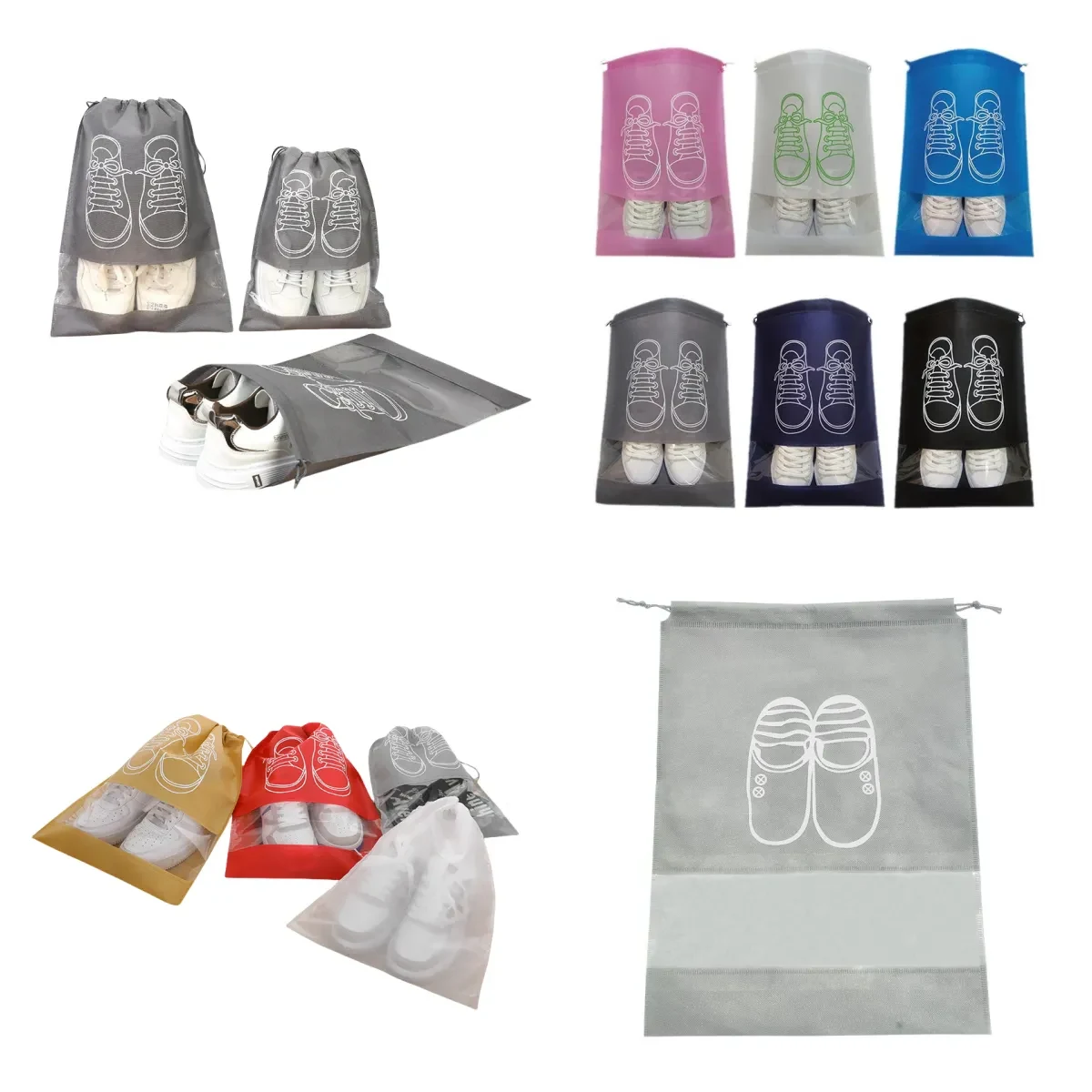 Shoe Bags for Packing with Clear Window 1