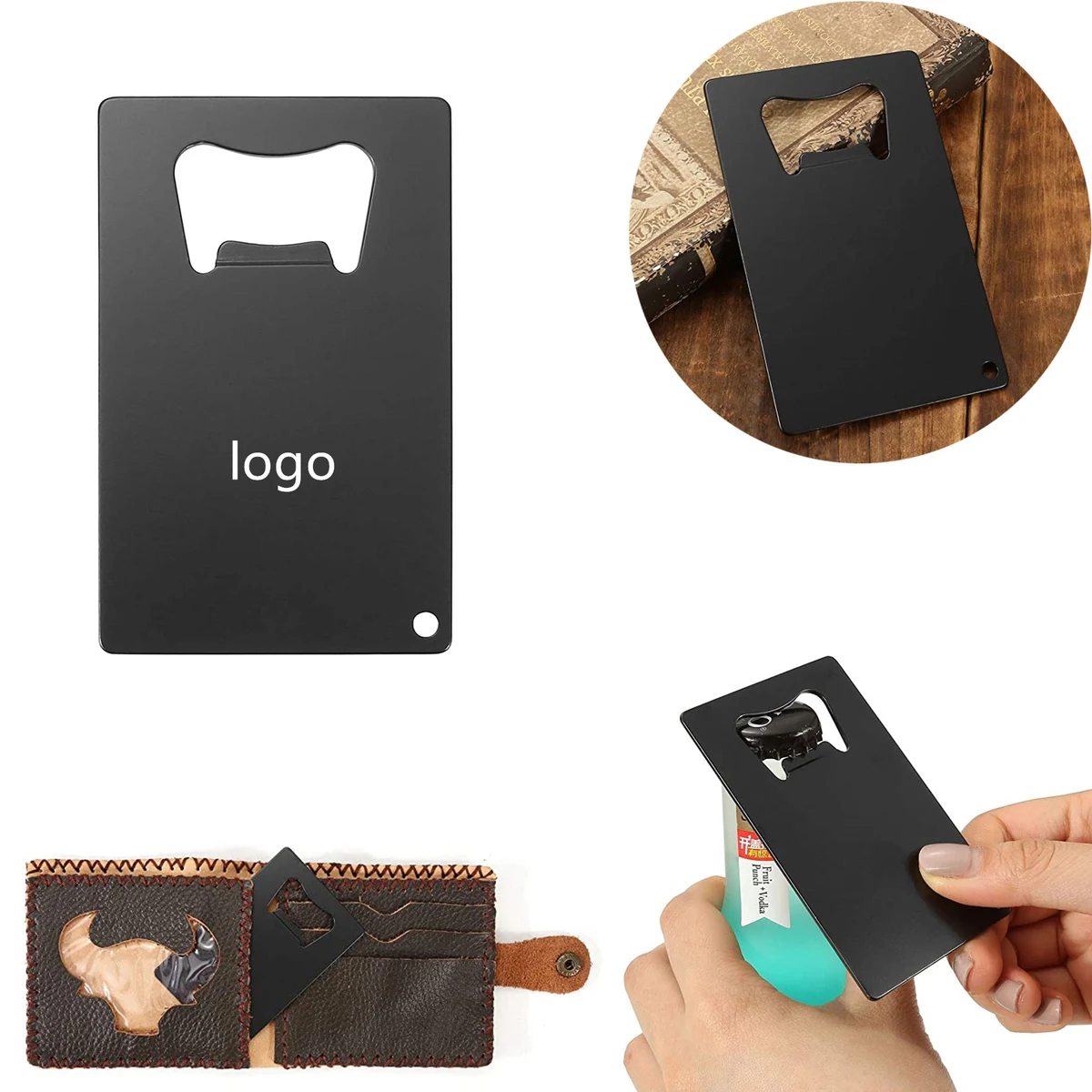 Stainless Steel Credit Card Size Beer Bottle Opener 1