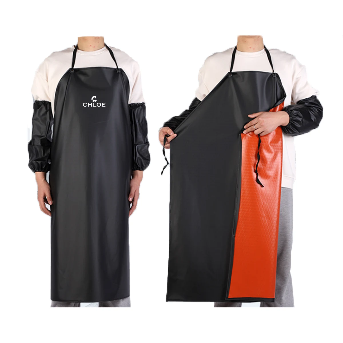 Pvc Waterproof Apron Oil Resistant Acid Alkali Thickening 1