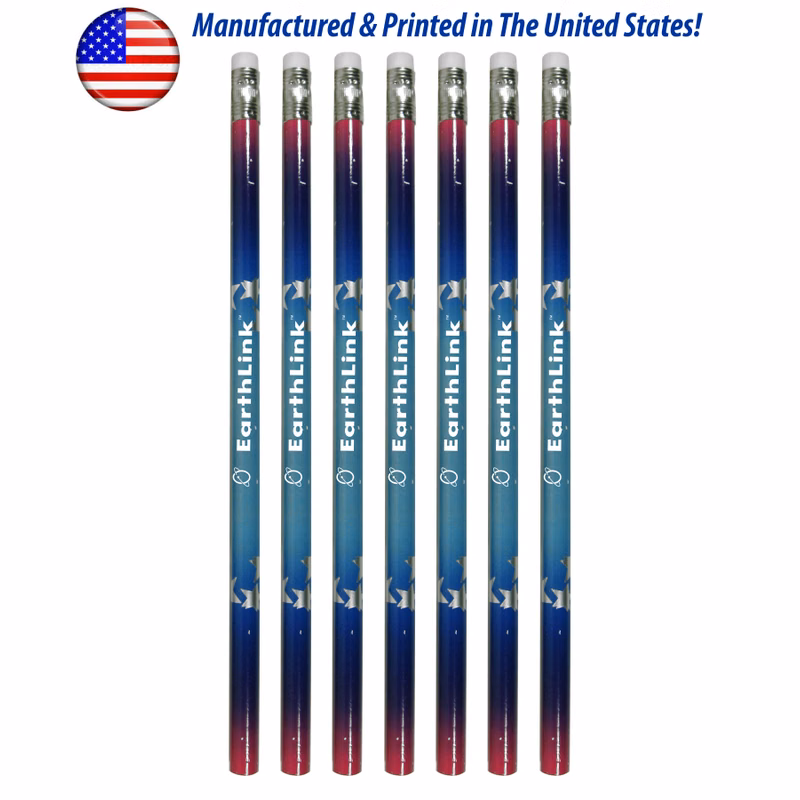 Patriotic Foiled Pencil W/ Stars