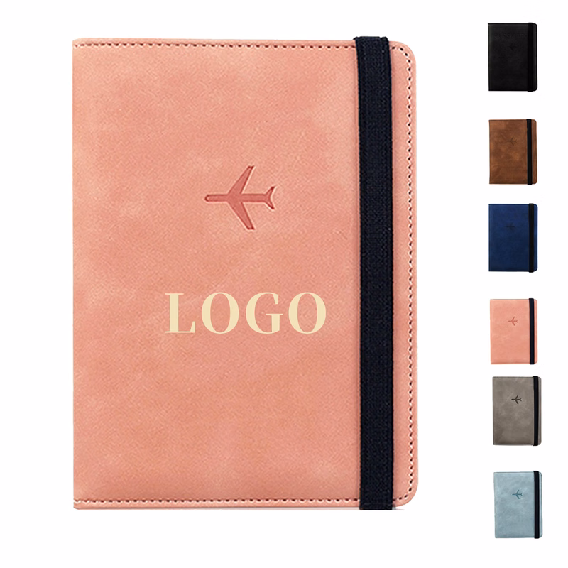 RFID Premium Leather Passport Holder Covers Case