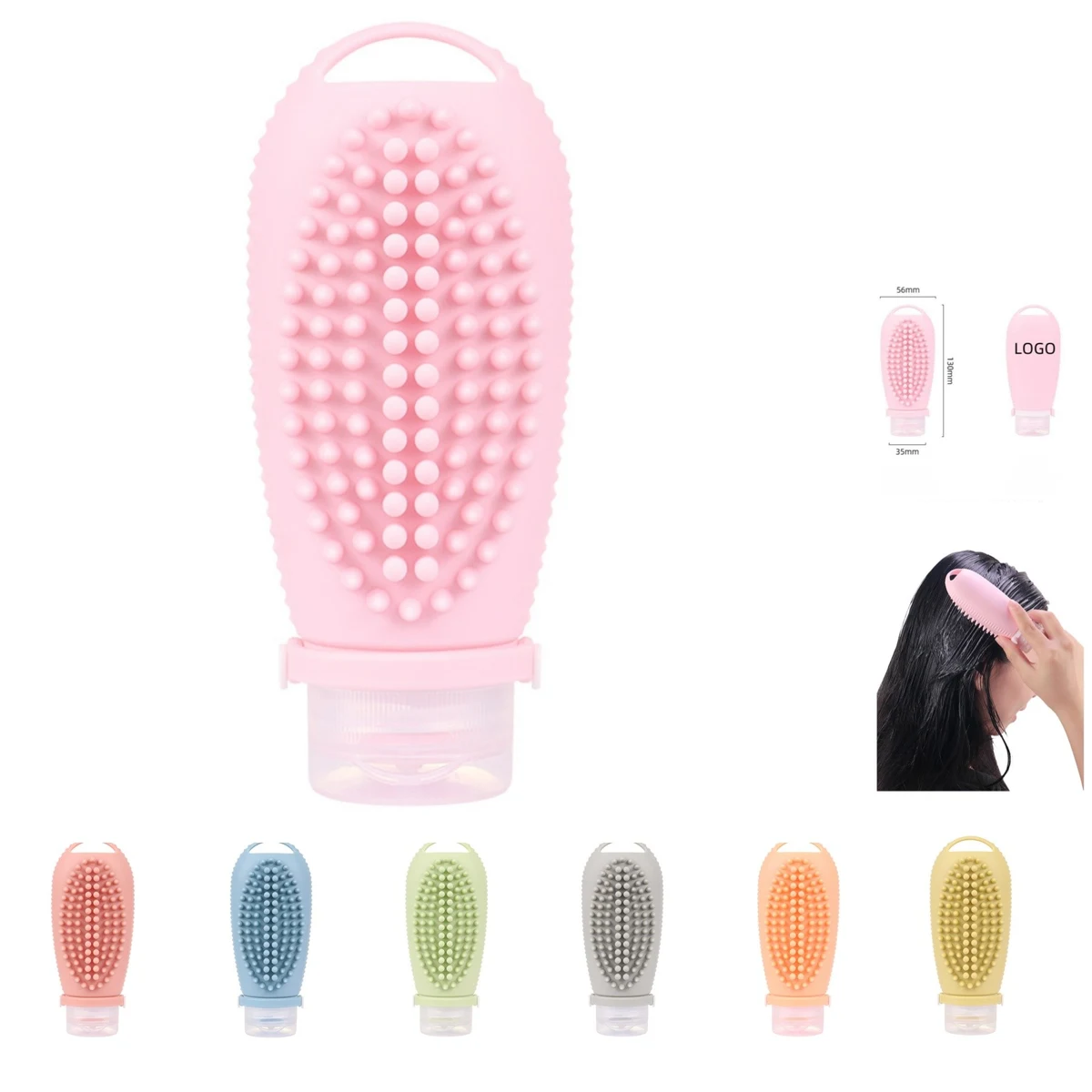 Travel Bottle With Tooth Comb 1