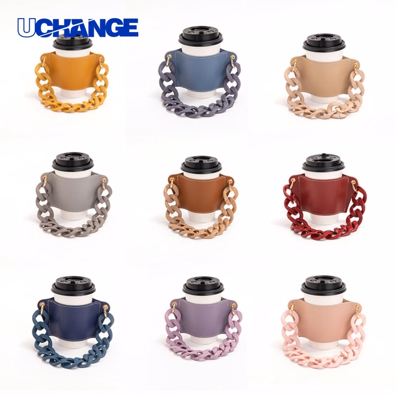 Detachable Chain Coffee Sleeve Holder Detachable Chain Coffee Sleeve
