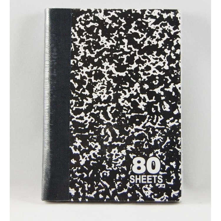 Mini Marbled Composition Books - 2 Pack 80 Sheets Wide Ruled 1