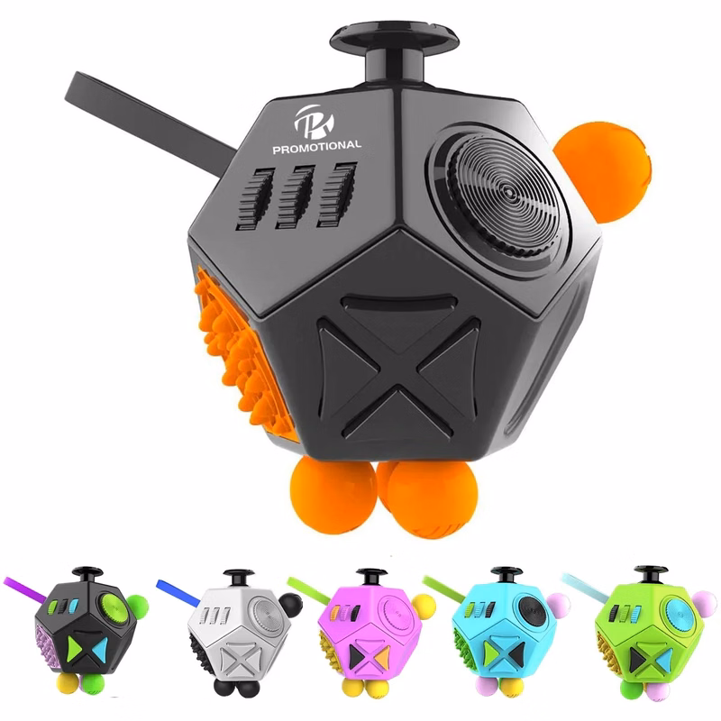 12 Sided Fidget Cube Relieves Stress Toys
