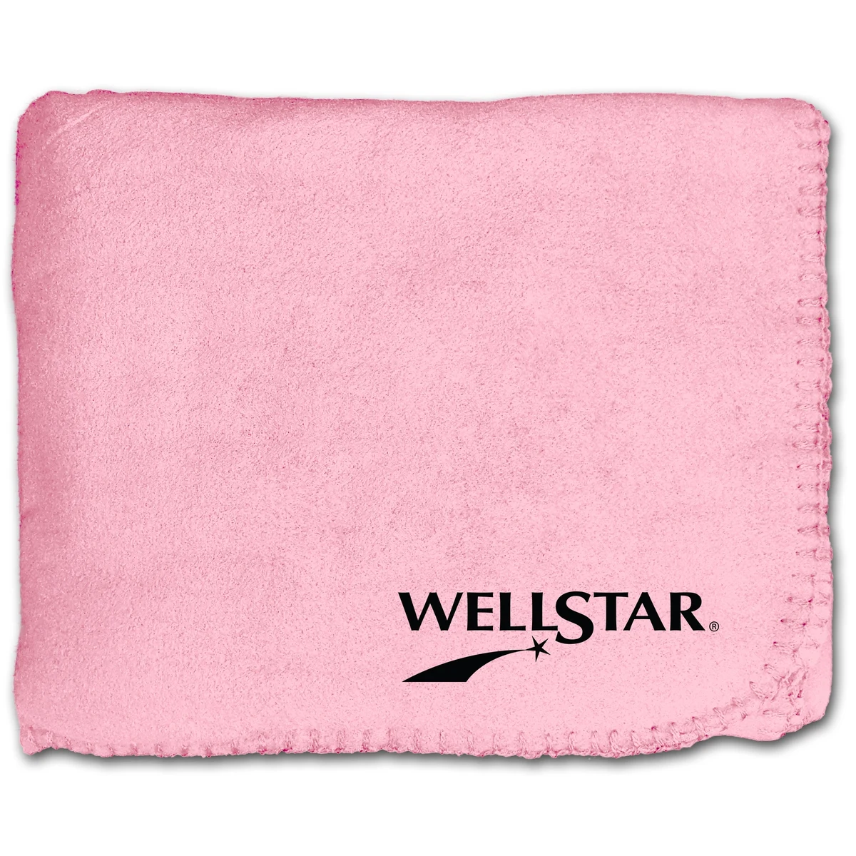 50" x 60" Fleece Whipstitch Blanket - Pink 1
