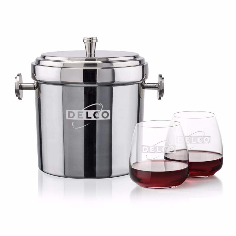 Milano Ice Bucket & Hogarth On-the-Rocks Set