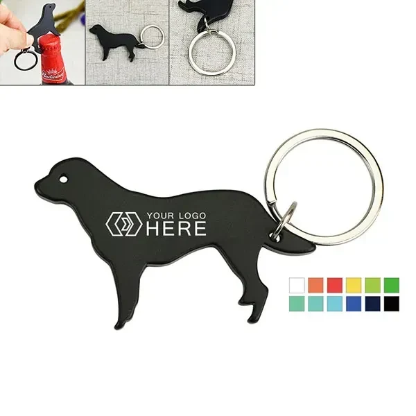 Dog Shape Bottle Opener w/Key Chain 1