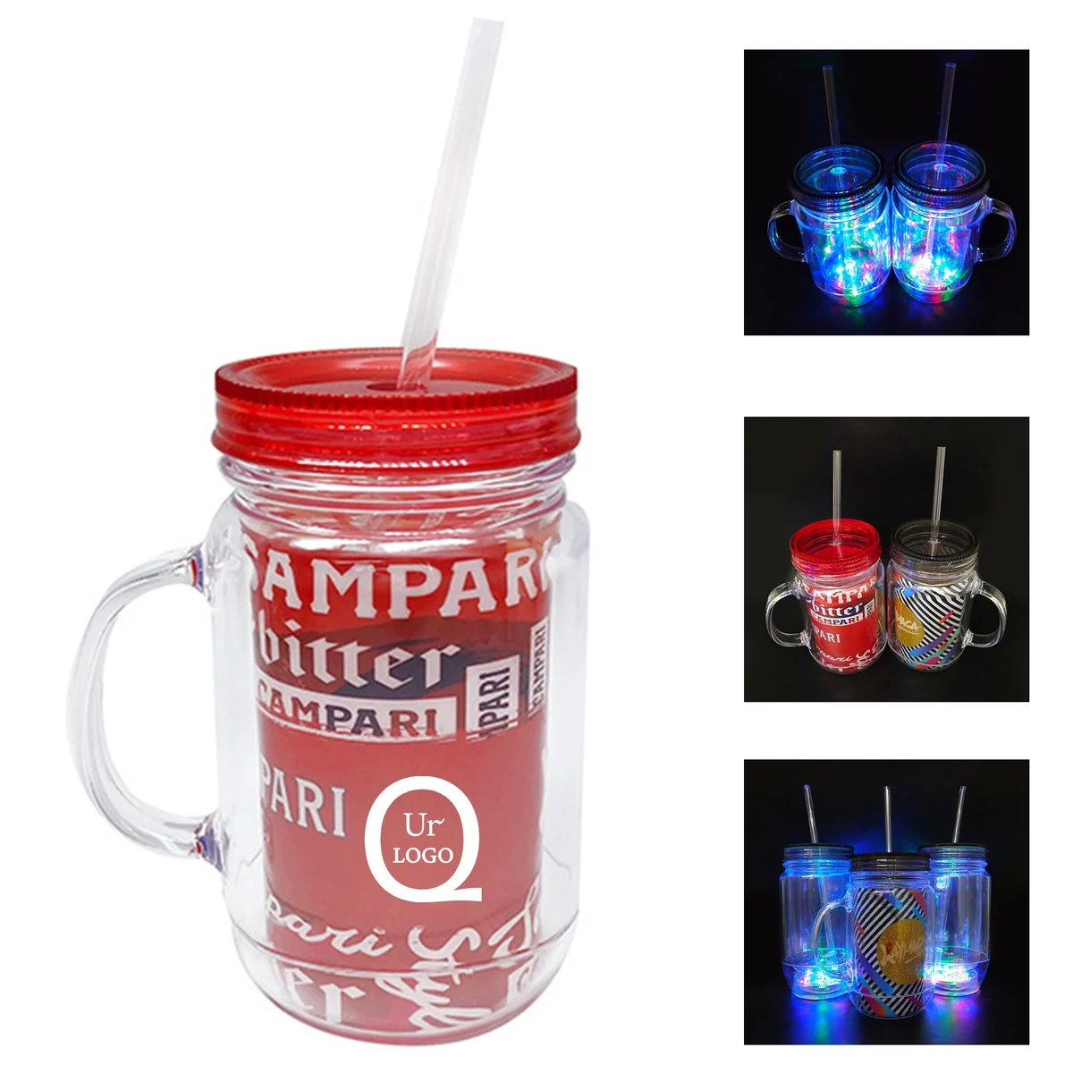 16.9Oz Led Beer Luminous Cup 1