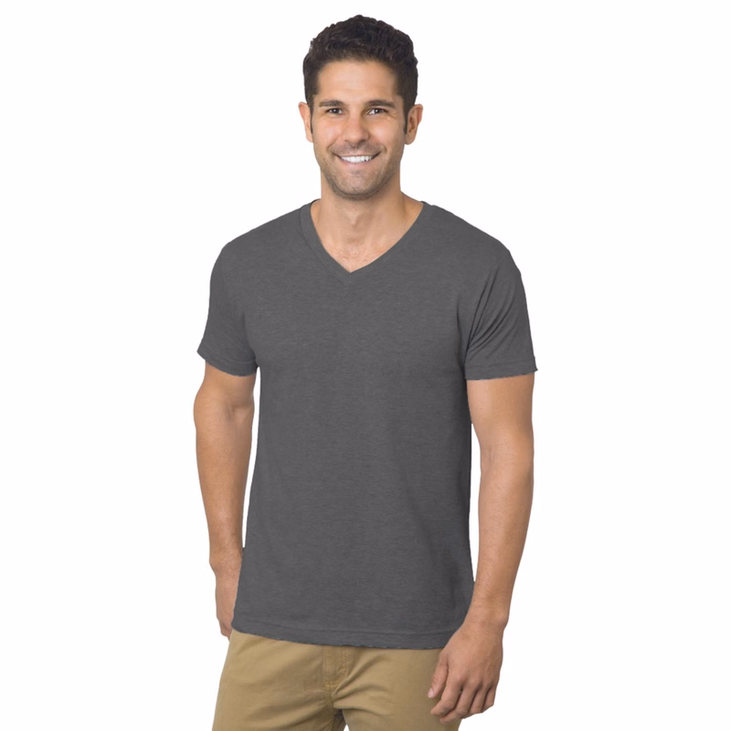 USA-Made Fine Jersey Crew V-Neck