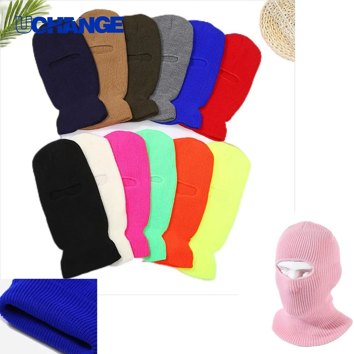 Knitted Beanie with Face Opening 1