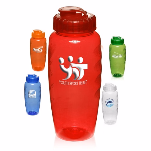 30 oz Plastic Gripper Water Bottle