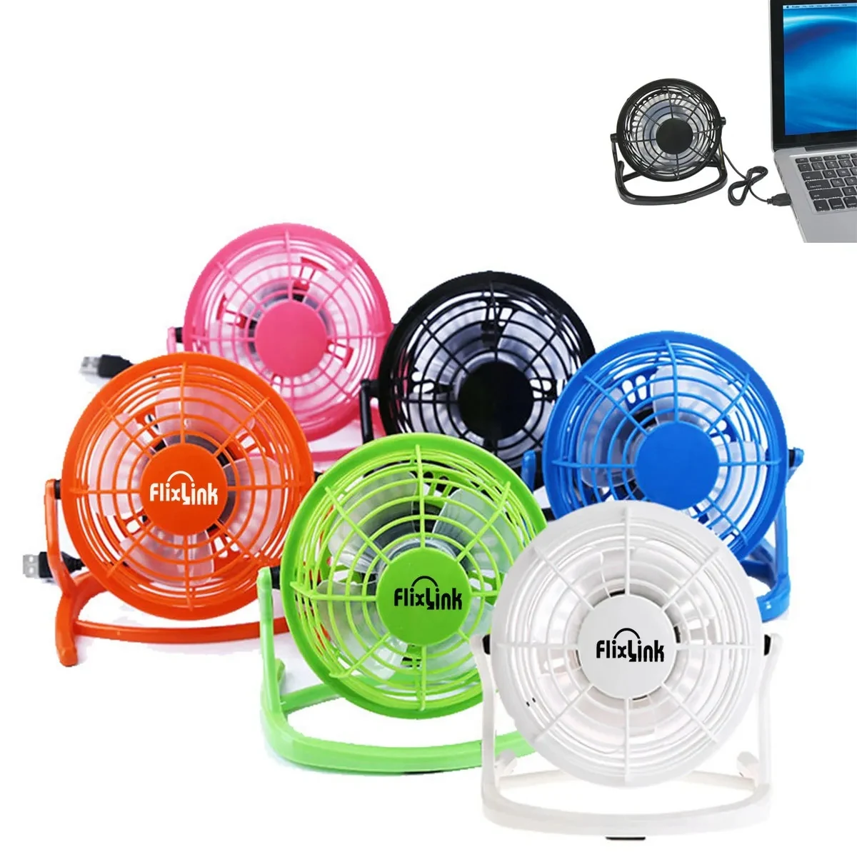 4" USB Plug-In Fan With Custom Imprint 1