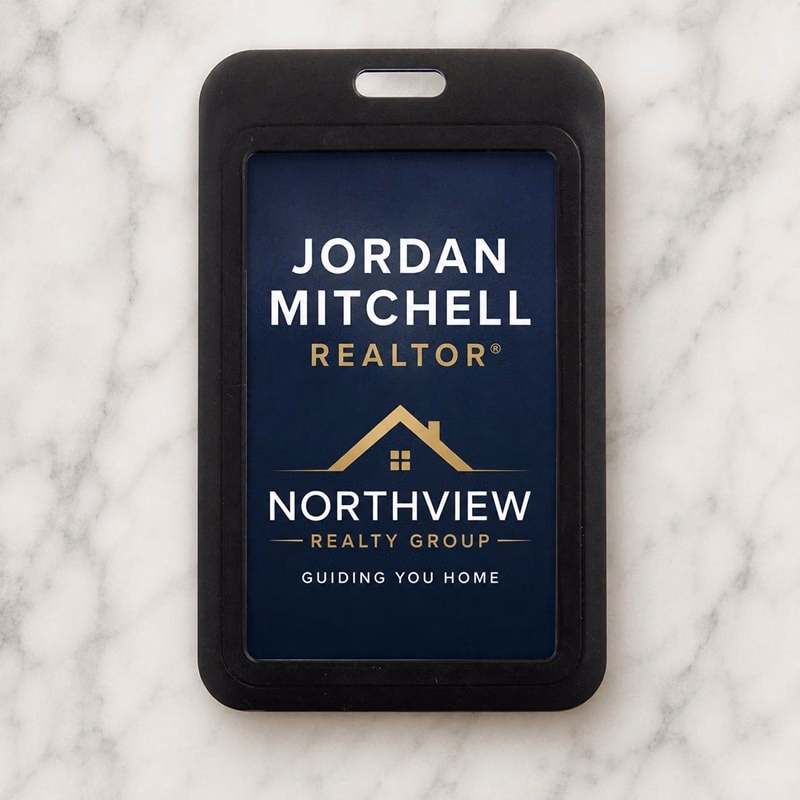 Full Color Printed Plastic Badge Holder