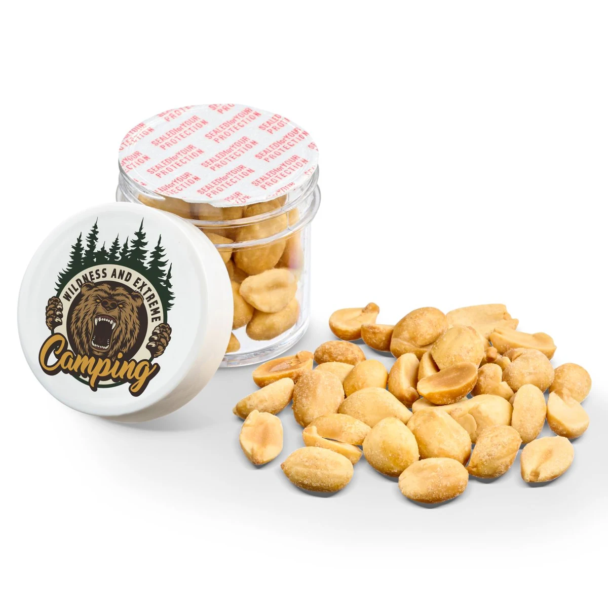 1 OZ JAR OF ROASTED PEANUTS 1