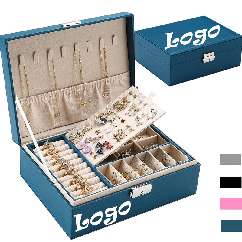 Leather Jewelry Organizer Case