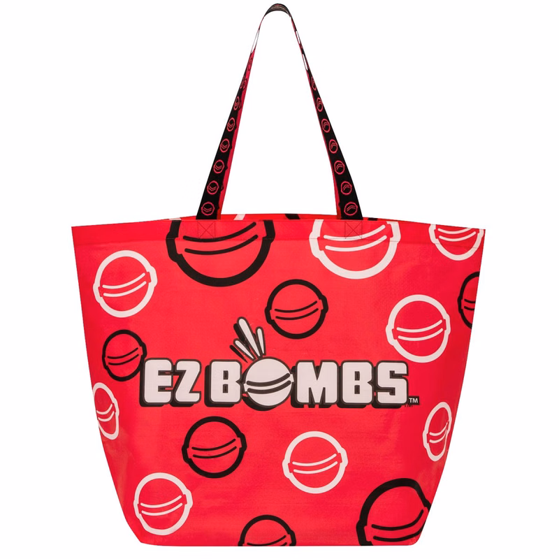 Iconic IKEA-Style Shopping Bag with Custom Logo Woven Handles 25x18x10