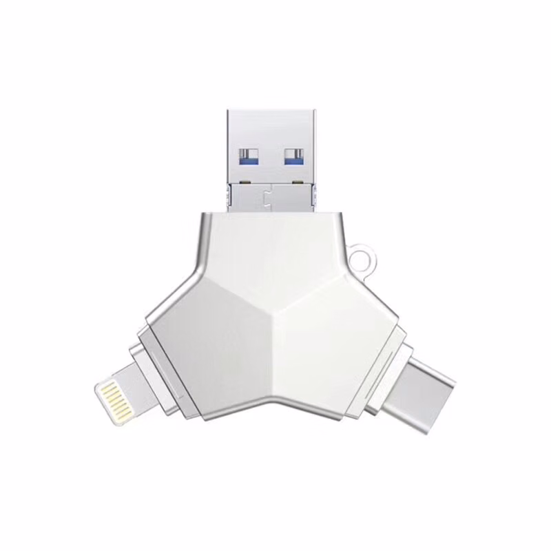 4 in 1 Flash Drive with USB Adapter