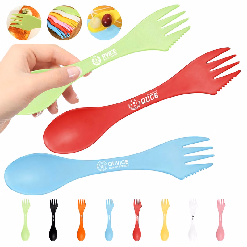 PP Three-In-One Knife, Fork And Spoon 7" L x 1 1/2" W