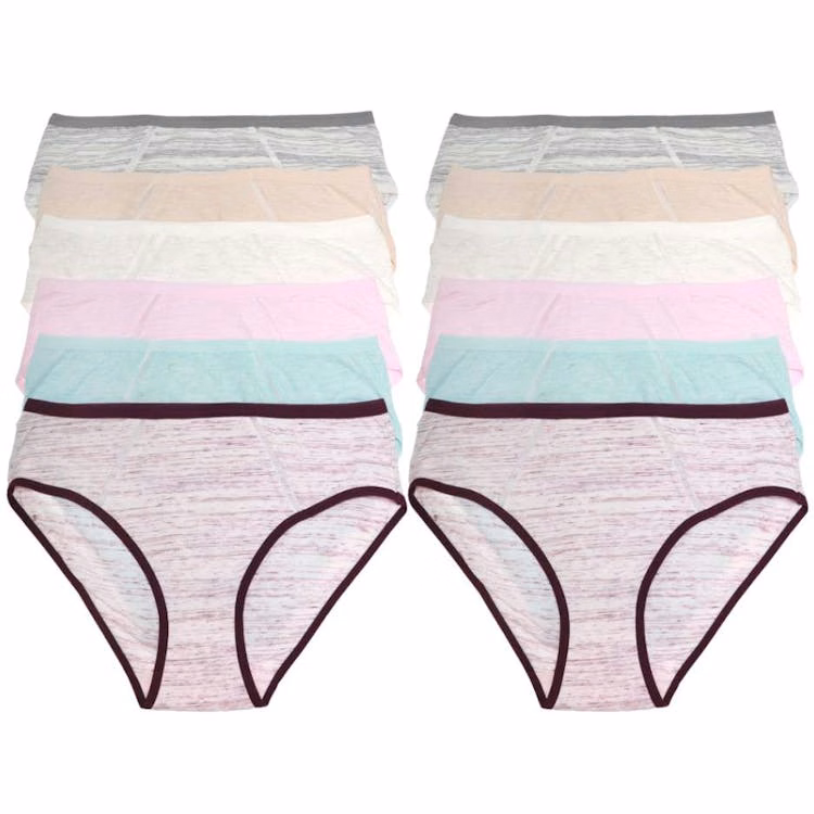 Cotton Marled Bikini Panties - Assorted Colors S-XL
